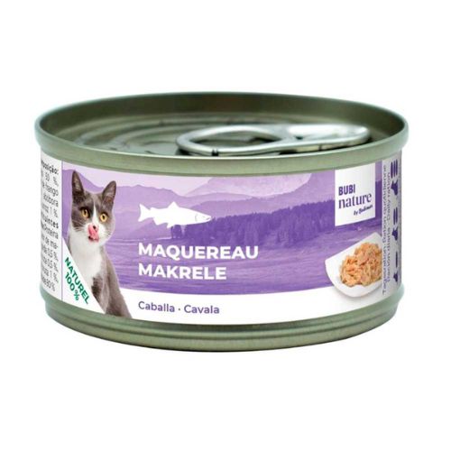 Lata natural 100% para gatos Caballa 70g