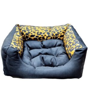 Cuna pequeña leopardo 40x30x18cm