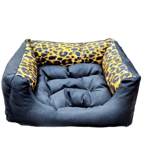 Cuna pequeña leopardo 40x30x18cm