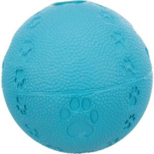 Pelota caucho natural con sonido azul