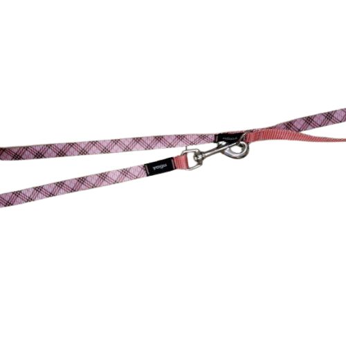 Correa tartán rosa 15mmx120cm