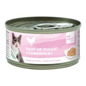 Lata natural 100% para gatos filete de pollo 70g