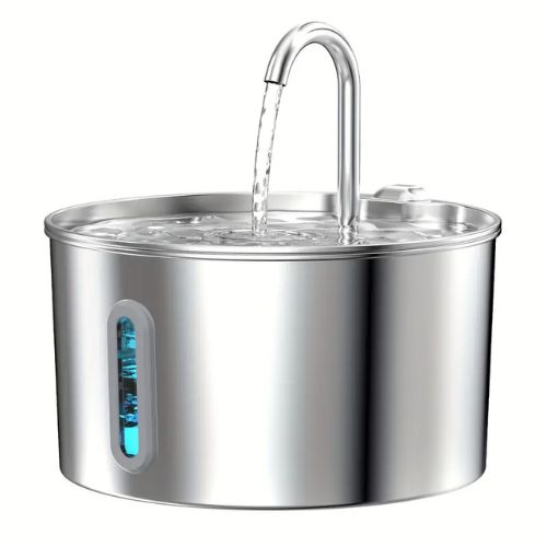 Fuente para gatos acero