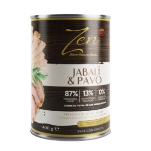 Lata jabalí y pavo 400g perro