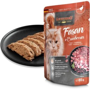 Paté para gato sabor faisán y arándanos rojos Leonardo 85g