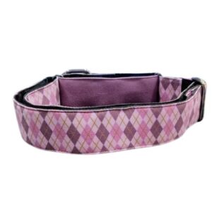 Collar Martingale rombos rosa 35-65cm