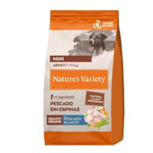 Nature's Variety healthy grains pescado blanco adulto mini 1.5kgs