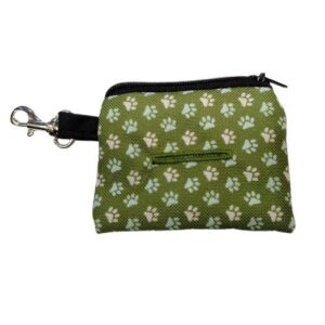 Porta bolsas huellas verde