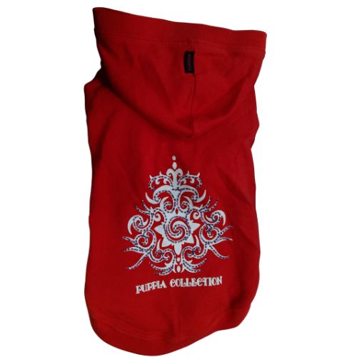 Sudadera roja abalorios 40cm