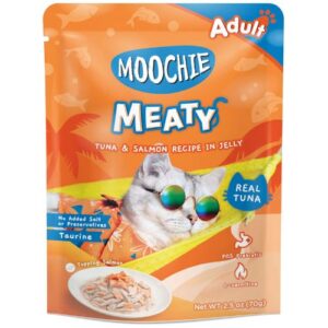 Moochie gato adulto atún y salmón 70g