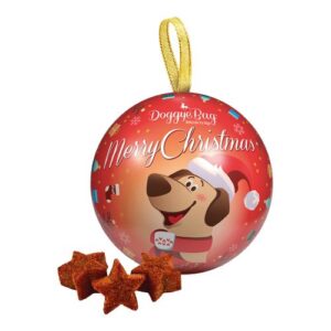 Bola de navidad con estrellitas de snack