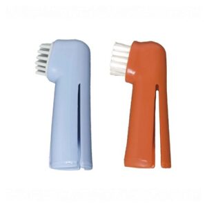 Pack dos cepillos dentales para dedo