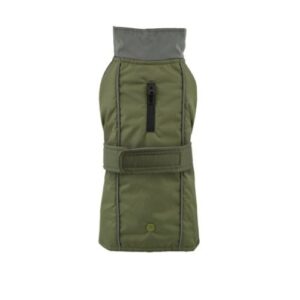 Impermeable verde con forro extraíble 65cm