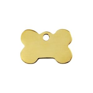 Chapa identificativa hueso latón pequeño