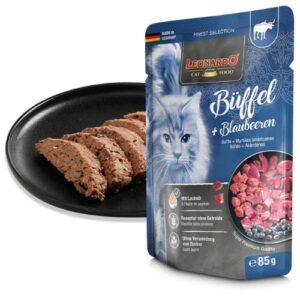 Paté para gato sabor búfalo y arándanos Leonardo 85g