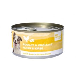 Lata de alimento complementario perro pollo y queso 70g
