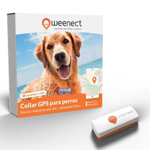 Collar GPS para perros Weenect XS blanco