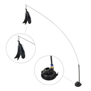 Jugueta para gato con pluma