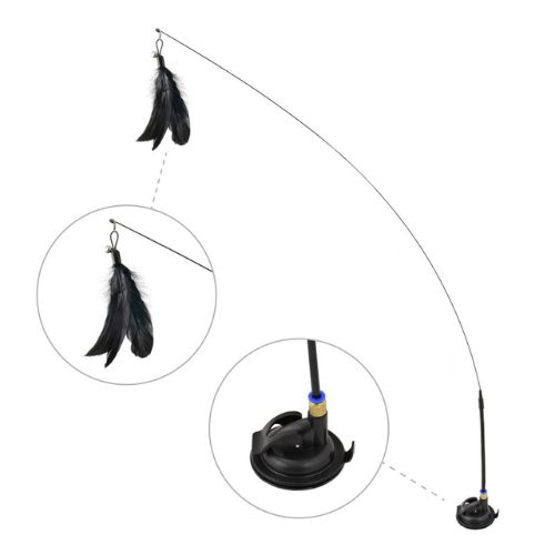 Jugueta para gato con pluma