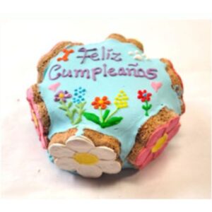 Tarta flores azul o rosa