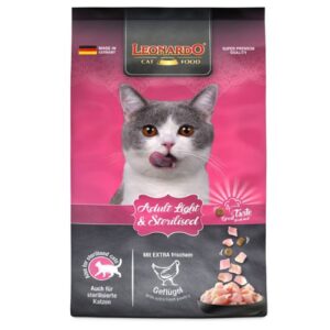 Leonardo pienso ligth para gatos esterilizados con ave 1.8kg