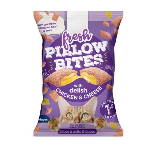 Pillow Bites sabor pollo y queso 40g