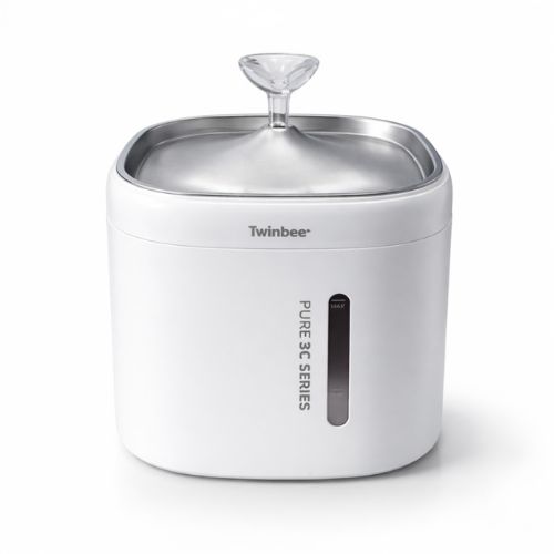 Twinbee Pure3cu bebedero automático de acero inoxidable 2L