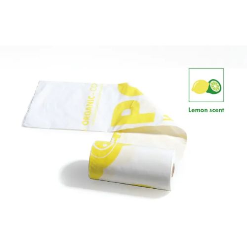 Bolsas biodegradables con aroma a limón
