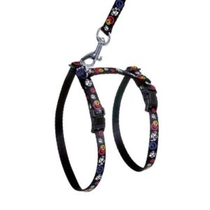 Arnés Kitten negro con ratones Art Sportiv 10mmx120cm