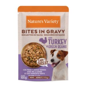 Nature´s Variety bocaditos en salsa pavo y judías verdes 100g