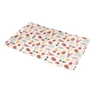 Alfombrilla para cuencos estilo mediterráneo 43x28cm